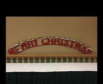 12 ft Merry Christmas Sign with Nutcrackers 202//165